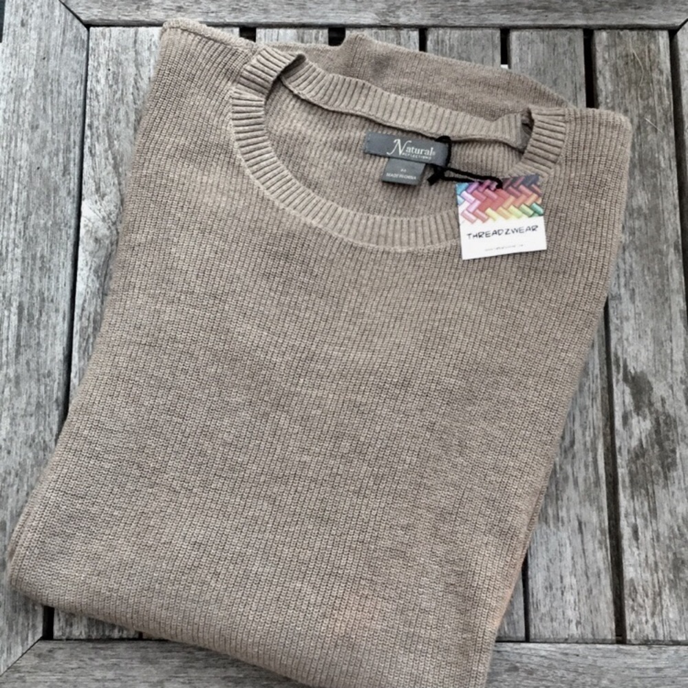 New! Taupe Long Knit Sweater - Picture 2 of 6